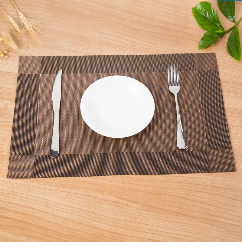 45*30cm square dining table PVC placemat supplier