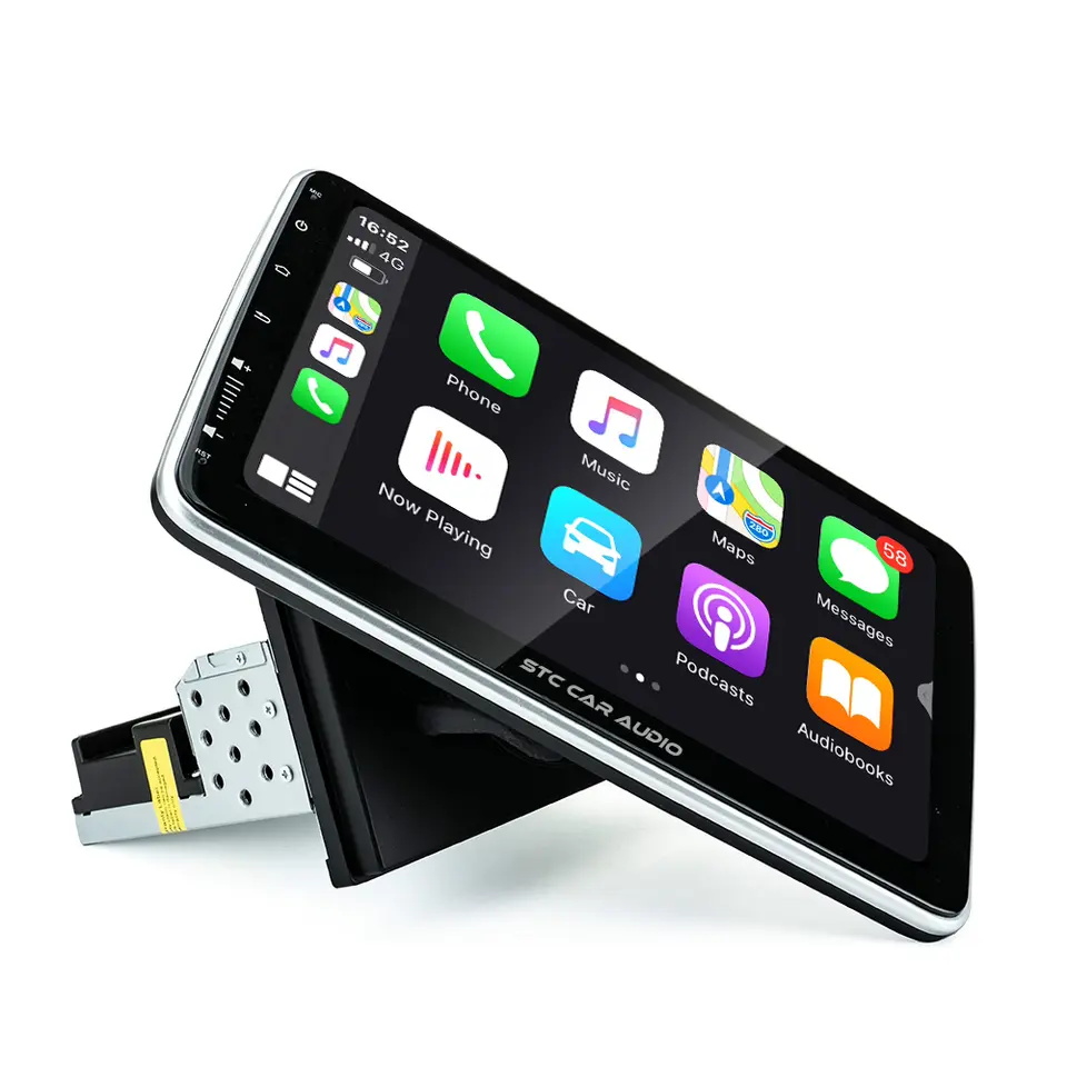 10.1 pouce Android voitures stéréo avec lecteur de voiture rotatif automatique écran tactile avec une voiture play gps navigation auto radio