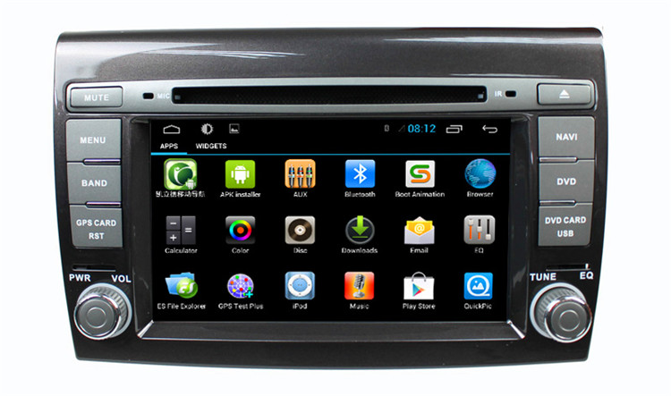 Android 7.1 FIAT Bravo 2007-2011 ดีวีดี gps รถ ST-8229C