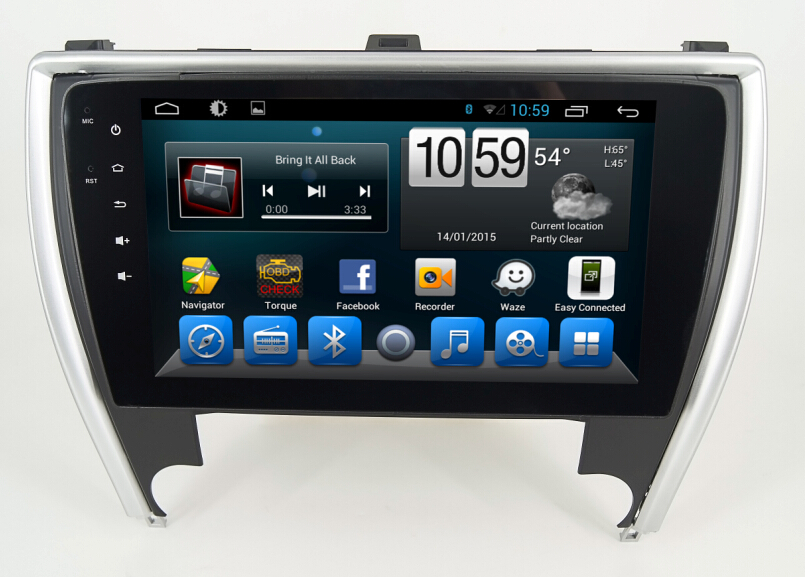 Android 7.1 Quad Core 1024*600 Car DVD player GPS Navigation stere for Toyota Camry 2015