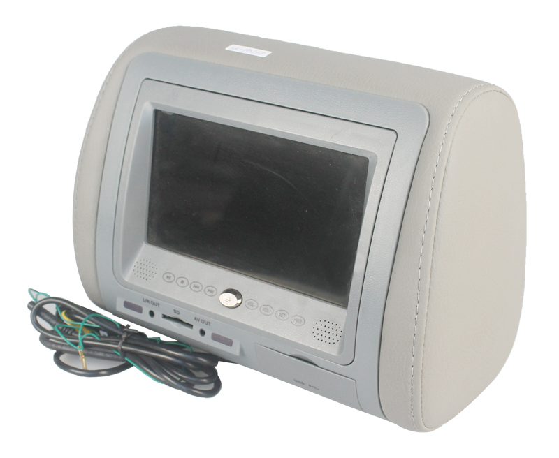 voiture lecteur dvd appuie-tête avec 7 '' Headrest DVD avec le bouton tactile / USB / SD / IR / émetteur FM et fonction de jeu