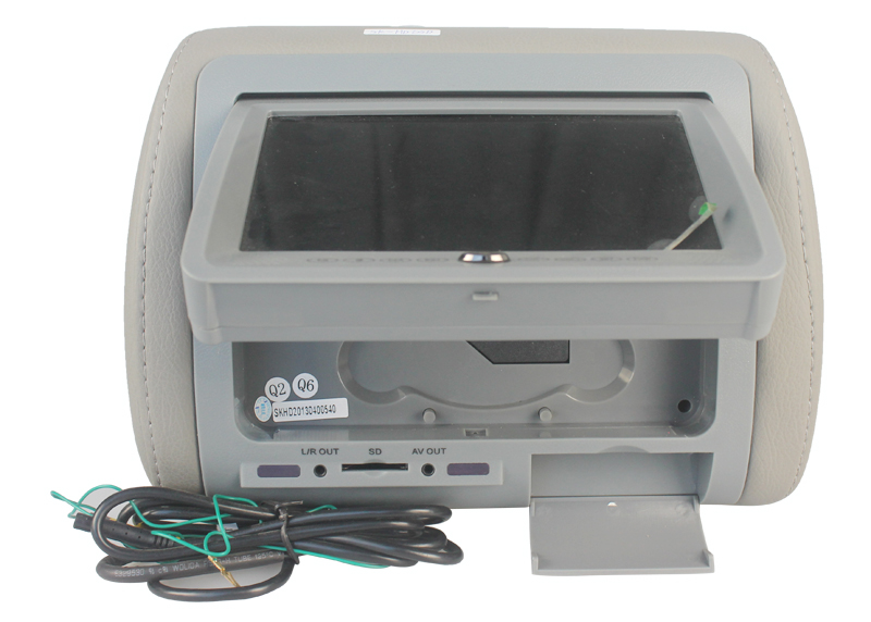voiture lecteur dvd appuie-tête avec 7 '' Headrest DVD avec le bouton tactile / USB / SD / IR / émetteur FM et fonction de jeu