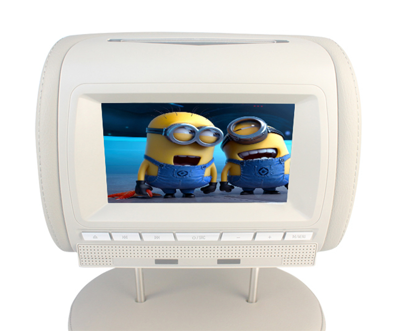 Car Headrest DVD player with 7inch Headrest Entertainment System Monitor