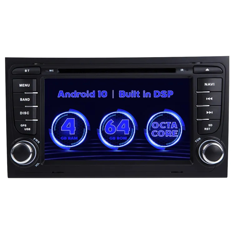 Car Video Player Screen Screen Audio DVD MP3 MP4 GPS pour Audi A4 8P S4 RS4 2DIN Radio Android