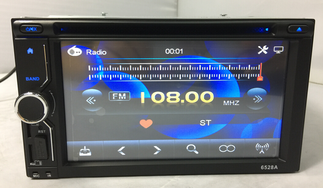 6.2" double Din evrensel araba DVD oynatıcı ST-2038