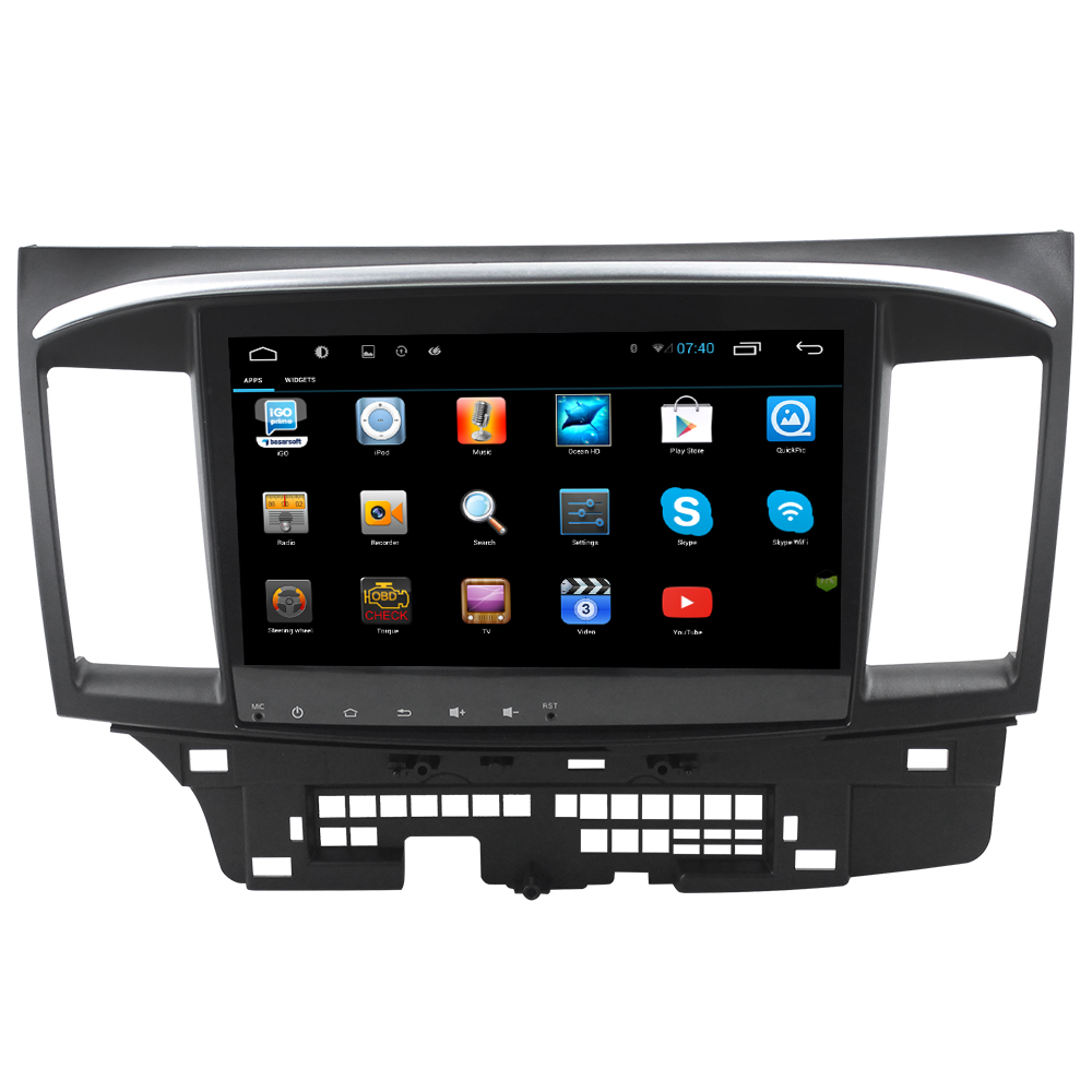 For Mitsubishi Lancer1024*600 android Car radio gps with Built-in WiFi/Mirror link/FM/AM Radio/Bluetooth/GPS Navi/USB/SD/AUX/SWC