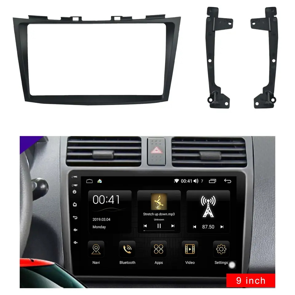 For SUZUKI SWIFT ERTIGA 2011-2017 2 Din 9 inch Car CD DVD Frame Audio Fitting Adaptor Dash Trim Facia Panel installation kits