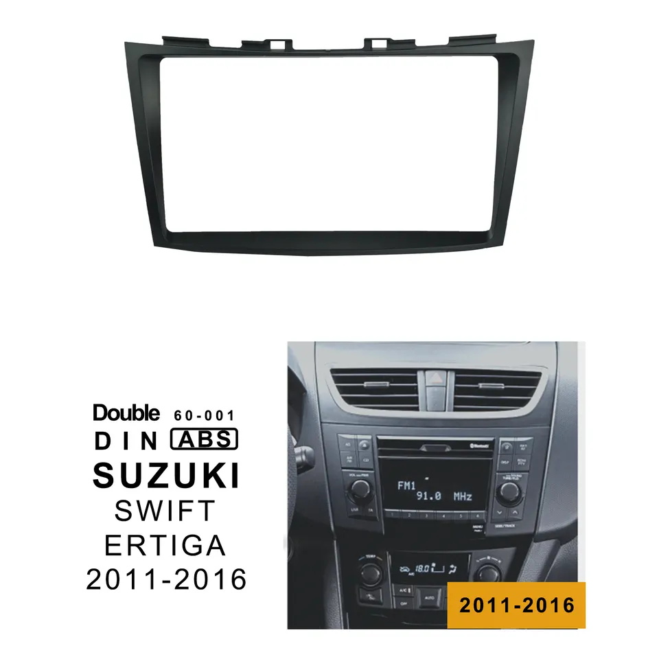 For SUZUKI SWIFT ERTIGA 2011-2017 2 Din 9 inch Car CD DVD Frame Audio Fitting Adaptor Dash Trim Facia Panel installation kits