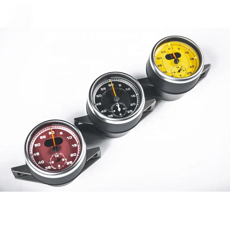 Velocador de automóviles de alta calidad Reloj Panel Panel Panel Console Stopwatch para Porsche