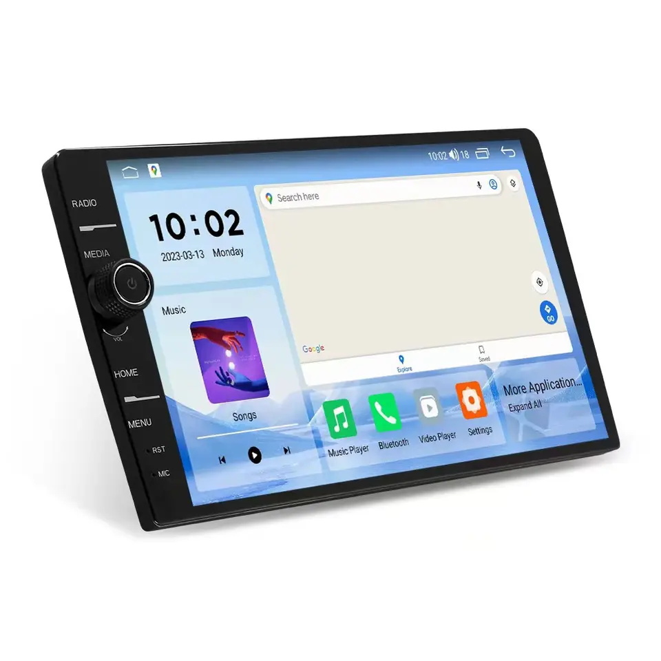 Hot Sale Knob Car DVD Player Android Universal Android 13 GPS Screen Touch Screen Konb Swith Car Radio