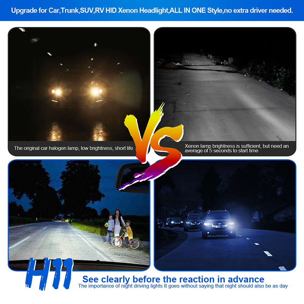 N7-H11 coche Led Linternas