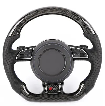 Wholesale carbon fiber steering wheel for A-ADI RS6 RS3 Audi A3 A4 A5 A6 C7 Flying B8.5 A-ADI S5