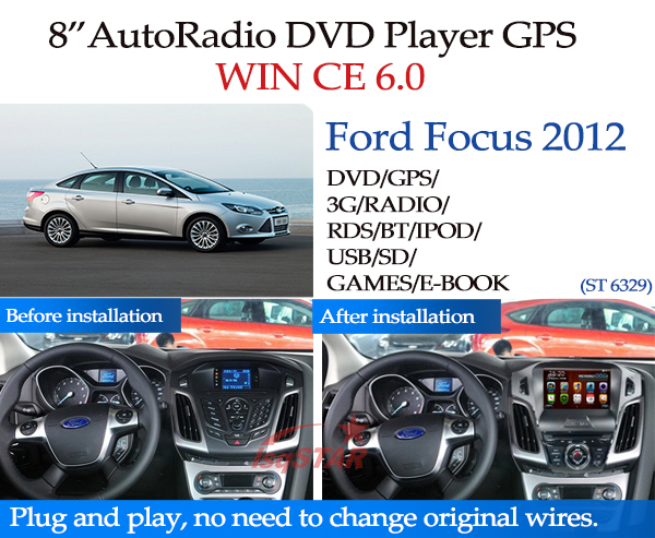 Car DVD for ford focus ST 6329