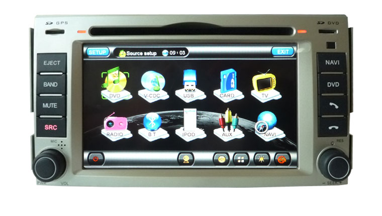 lsqSTAR Car Dvd for SANTAFE ST-8908