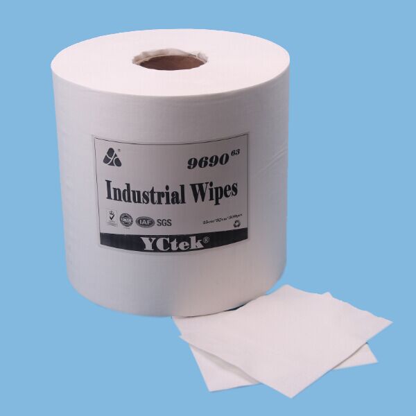 55%Woodpulp45%Polyester Spunlace Nonwoven for Industrial Cleaning Wipes
