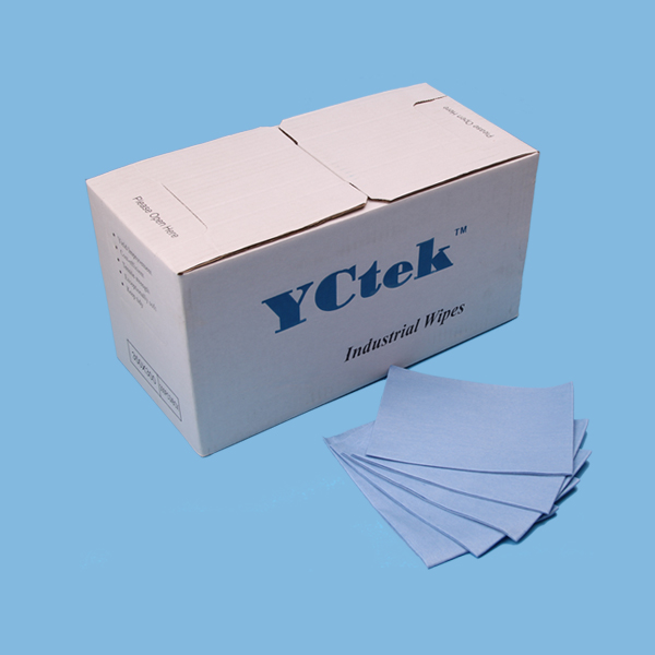 55% 목재 펄프 45% 폴 리 에스테 수동 세척 천으로 작은 오프셋, Bule, 배 1/4에 대 한