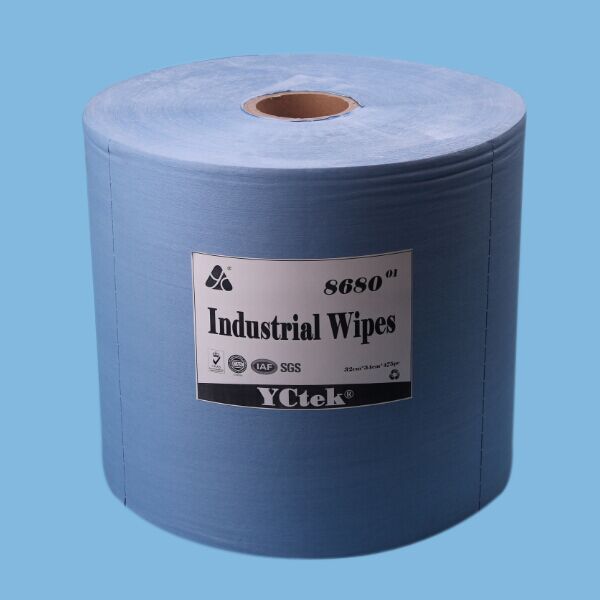 YCtek80 Lint Free Wood Pulp Polypropylene Fabric Industrial Wipes