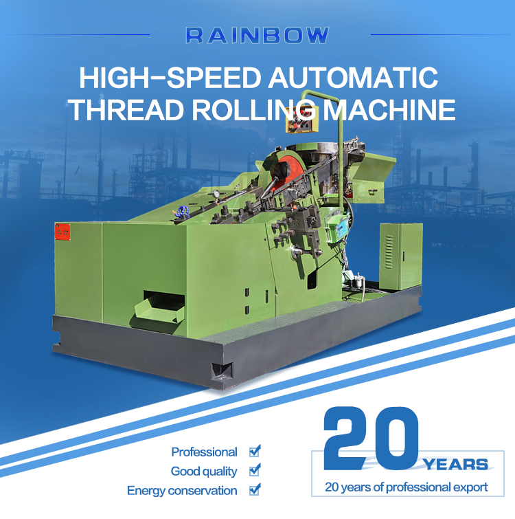 Rainbow technology good factory screw threading machine bolt threading machine