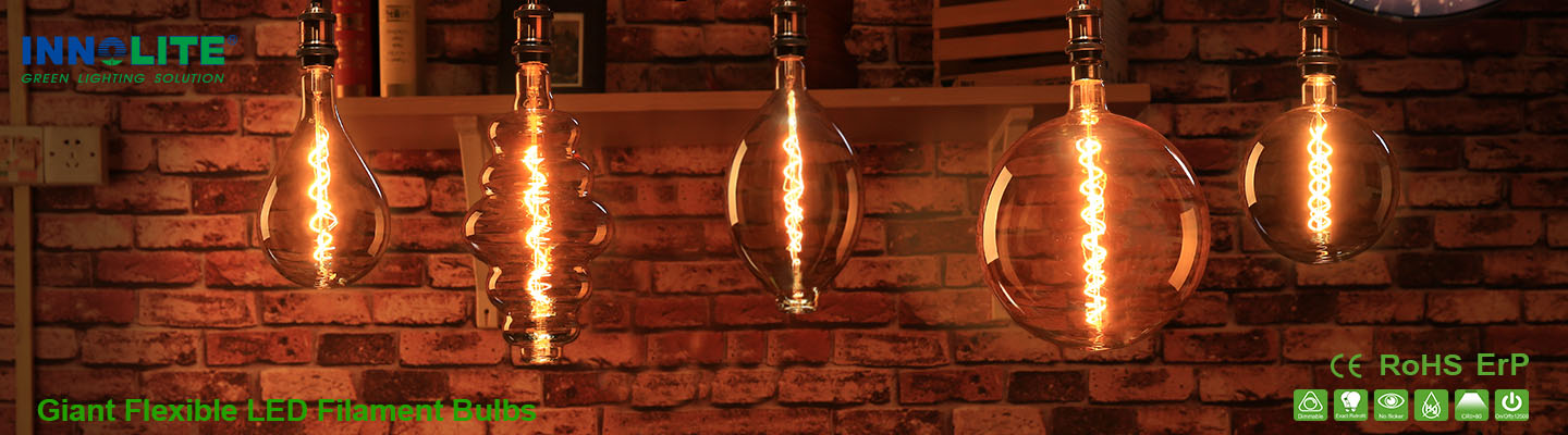 Giant Flexible LED Filament Bulbs