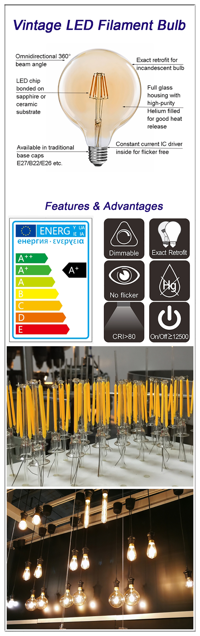 vintage LED bulbs supplier in China