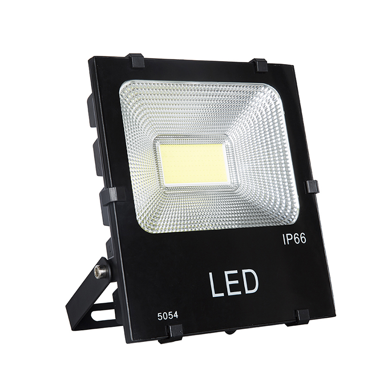 100W Aluminum COB Black LED Floodlight BK Style with 120 degree beam angle