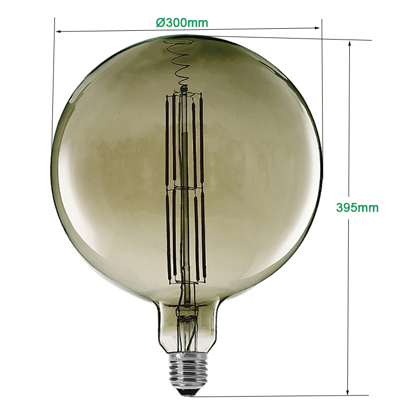12W Retro 300mm Globus LED-Glühlampen