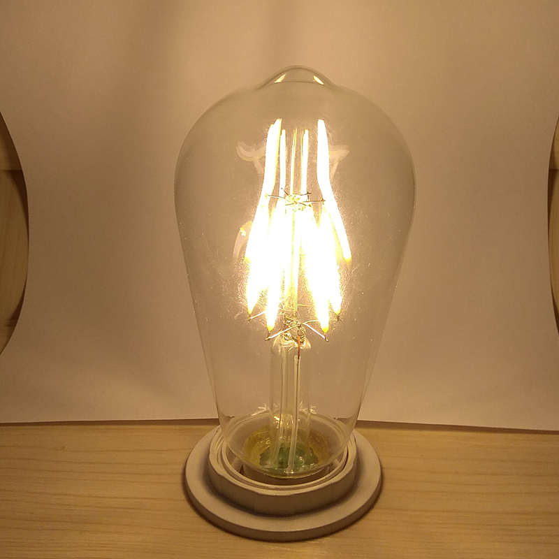 75W Incandescent Equivalent ST64 Style LED Filament Bulb