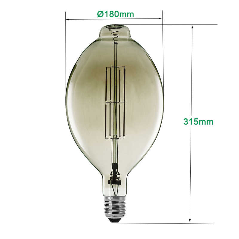 BT180 dekoracyjna żarówka Edison LED Filament
