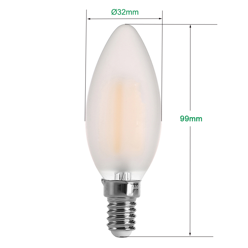 Ampoules LED à filament bougie C32 4W