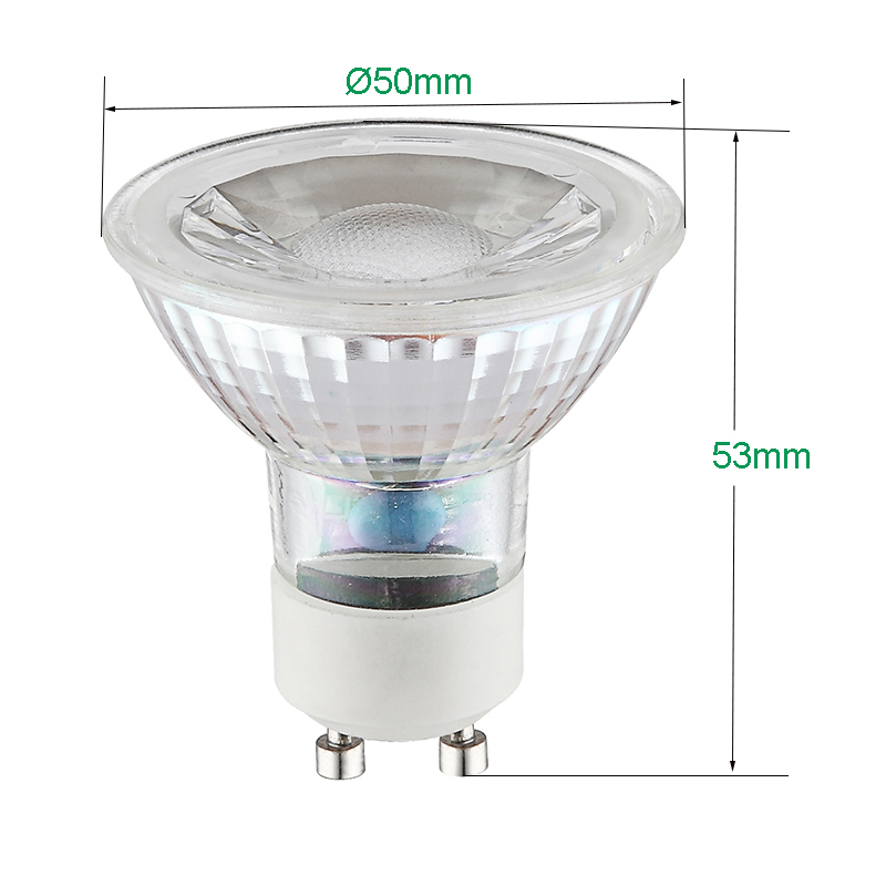 Dichroic COB GU10 LED Spotlights 3W