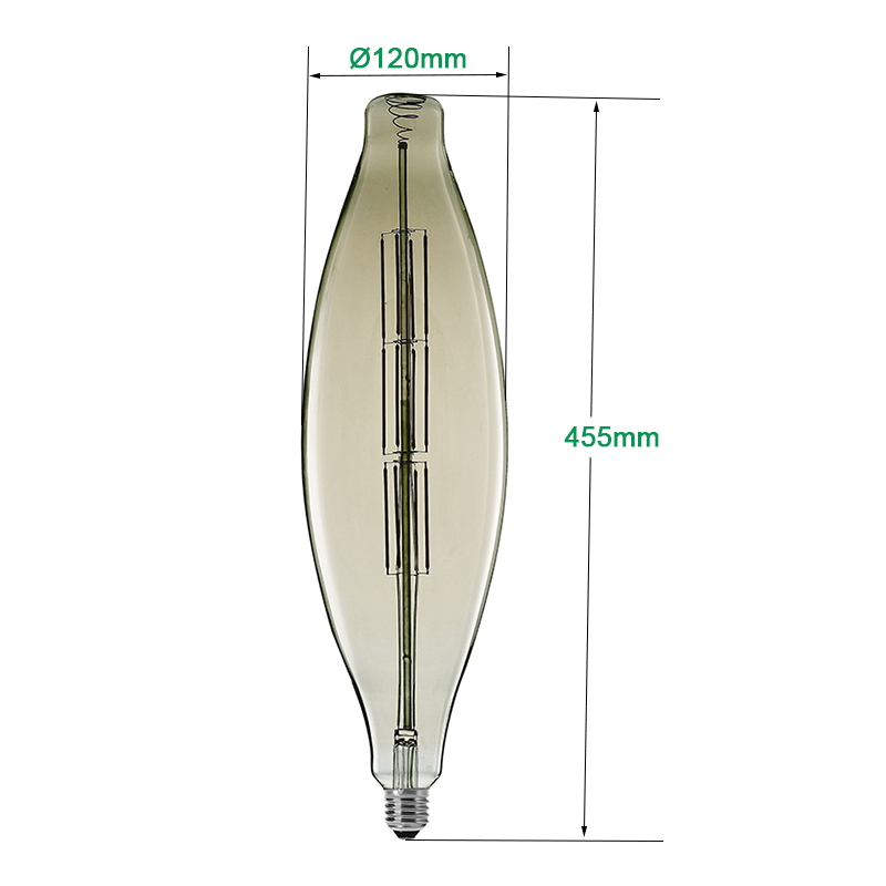 Bombillas de filamento LED regulables BT 120 gigante