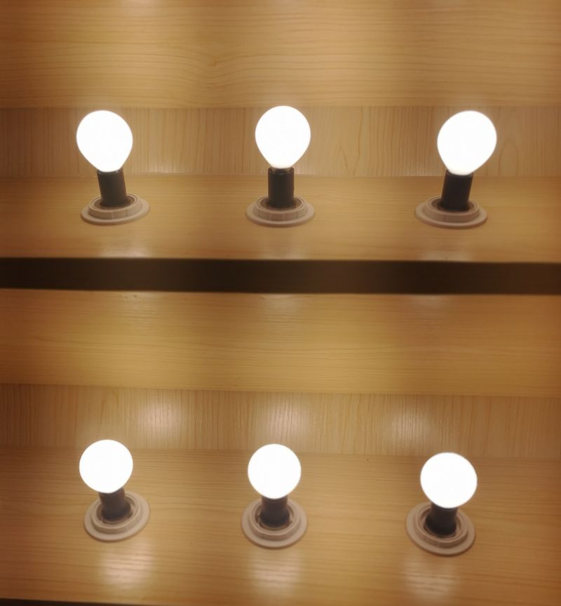 Vollglas-LED-Lampen Golfball G45 P45
