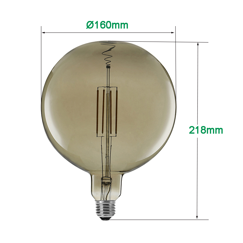 G160 4W Dimbare grote LED-gloeilampen