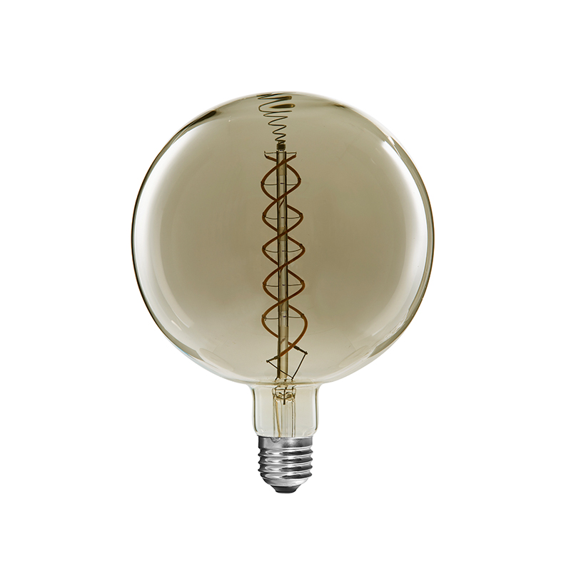 G200 FLEX DS LED Filament ampuller, Çin FLEX DS LED Filament ampuller üreticisi, Kavisli çift sarmal devi LED filament ampuller