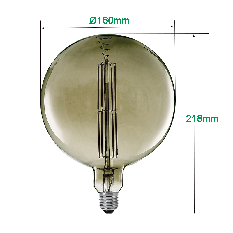 Giant LED Filamento bombillas G160 8W