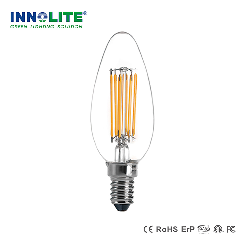 LED filament light bulb C35 5.5W