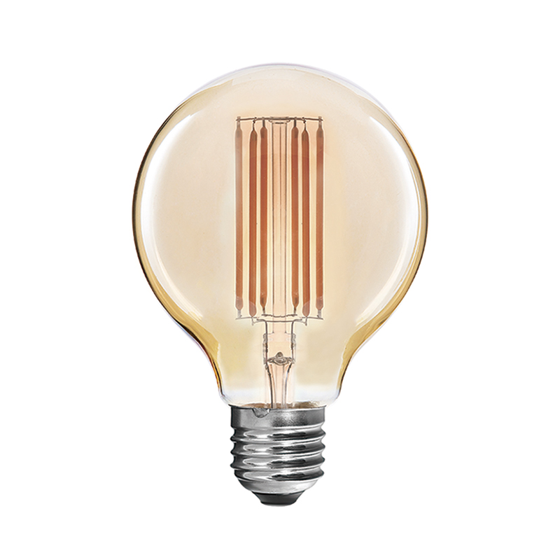 Long filaments G125 LED filament light bulbs antique
