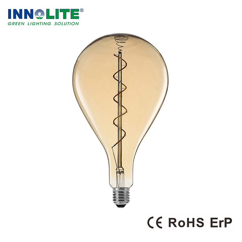 P160 4W large LED Spiral bulbs for decoration