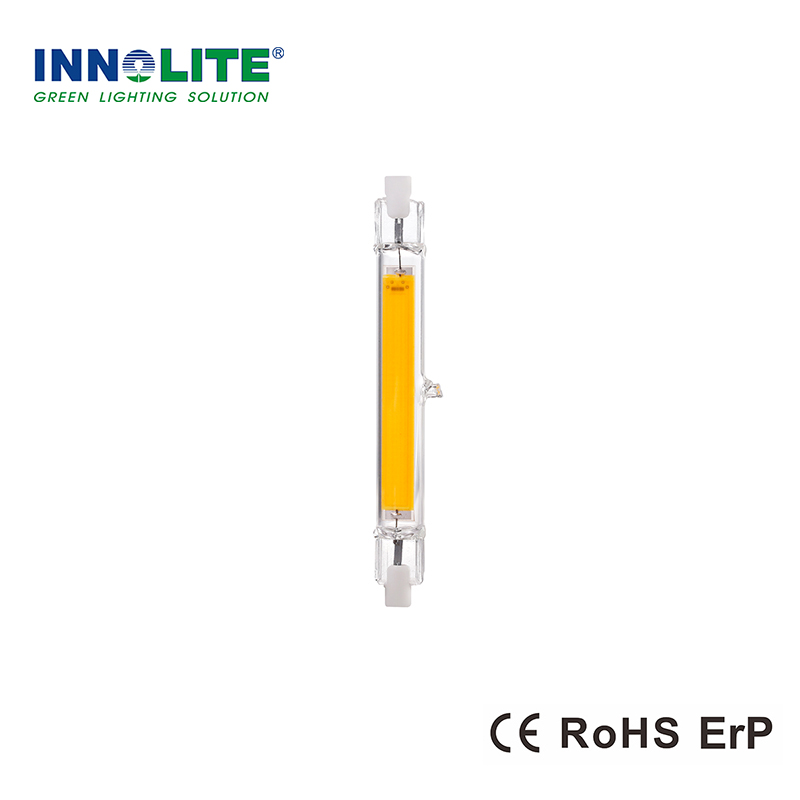 LED lamp R7S in glazen buis 78mm 4W