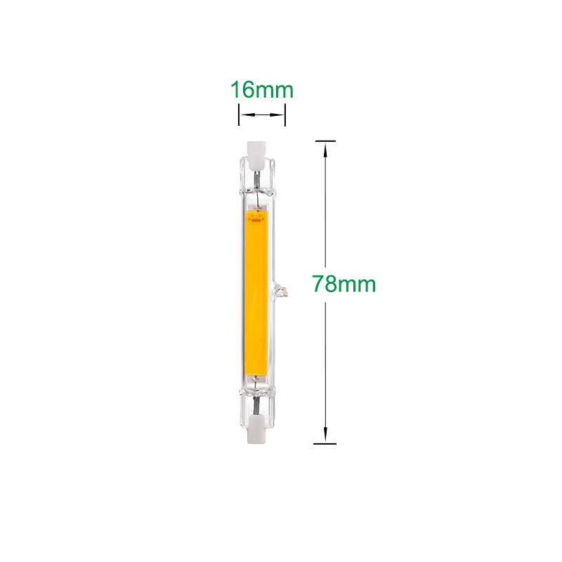 LED lamp R7S in glazen buis 78mm 4W