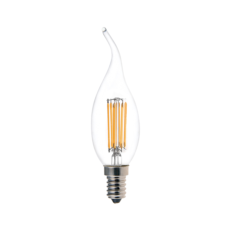 Tail candle CA32 LED filament lamps 5.5W