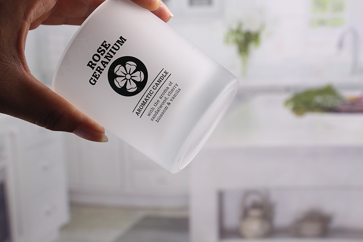 White votive candle holder