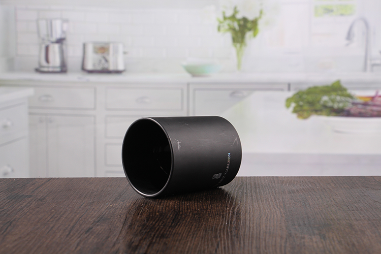 Black candle jars