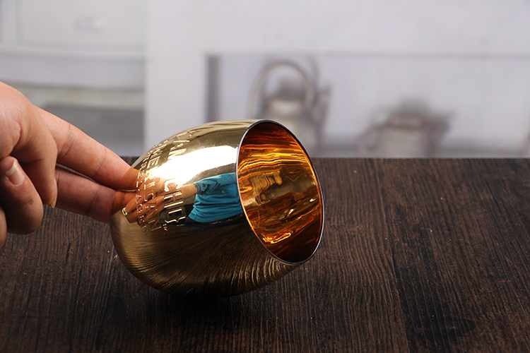 Golden decorative candlestick