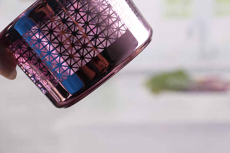 Purple thick candle holders