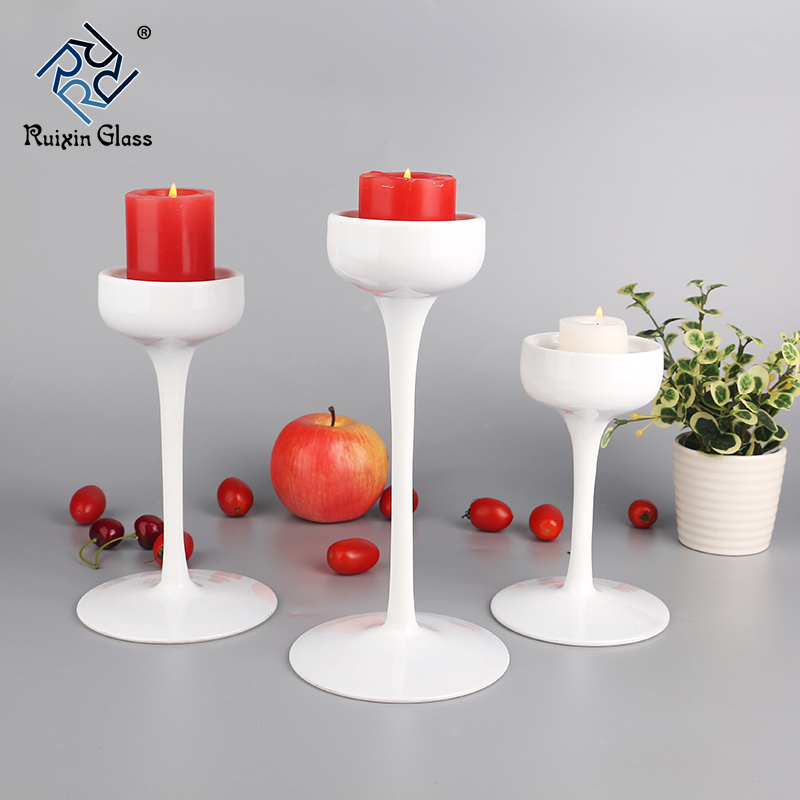 Black metal candle holders