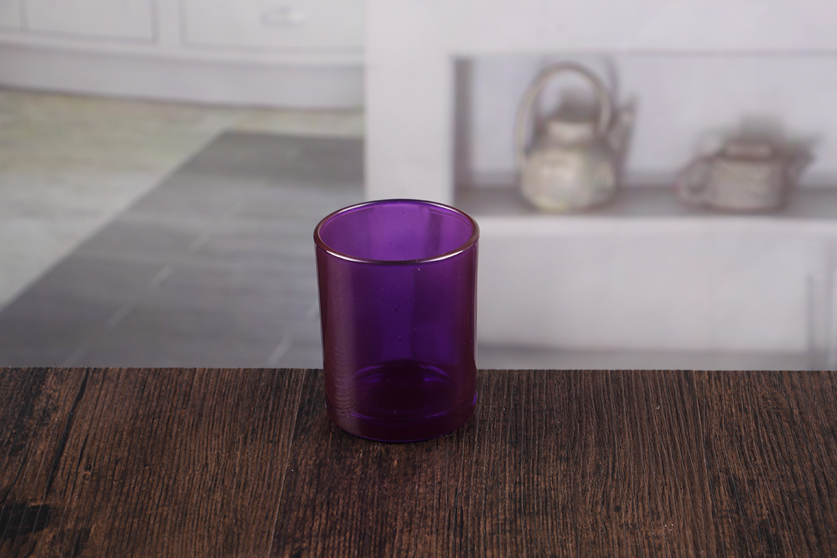 Purple candle holders