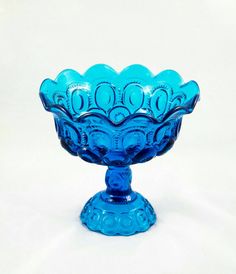 Glacier Glass Reversible Dual Size Candle Holder