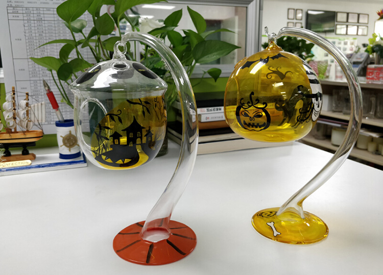 Halloween Glass Candle Holders