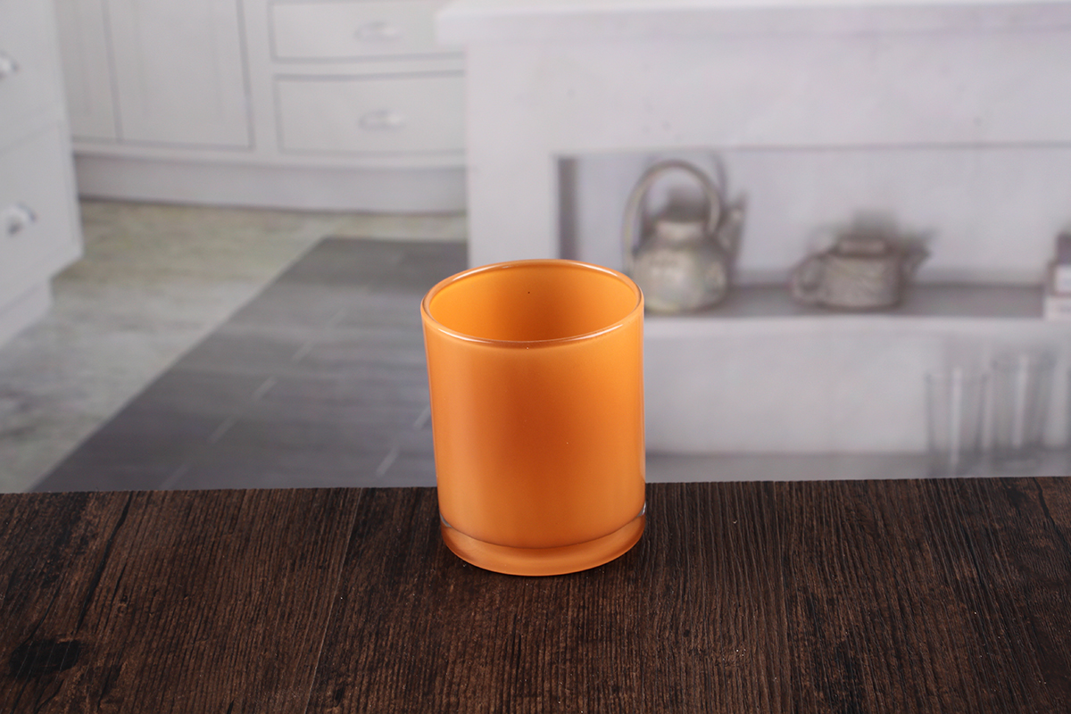 Orange candle holders